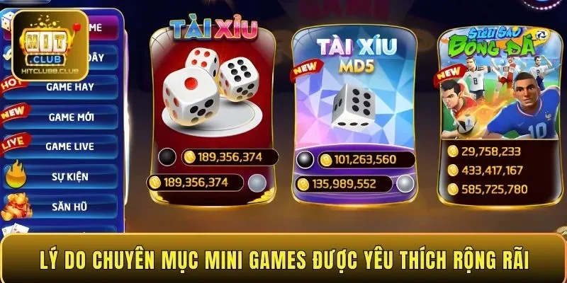 Lý do chuyên mục mini games được yêu thích rộng rãi